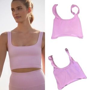NEW Free People Movement Happiness Runs Square Neck Crop Top